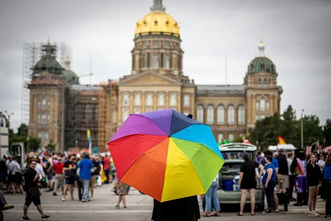 Capital City Pride celebration in Des Moines in 2023