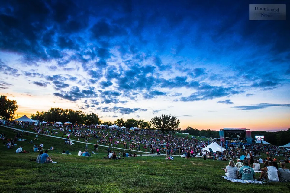 Archival performance scene at Hinterland Music Festival in Saint Charles
