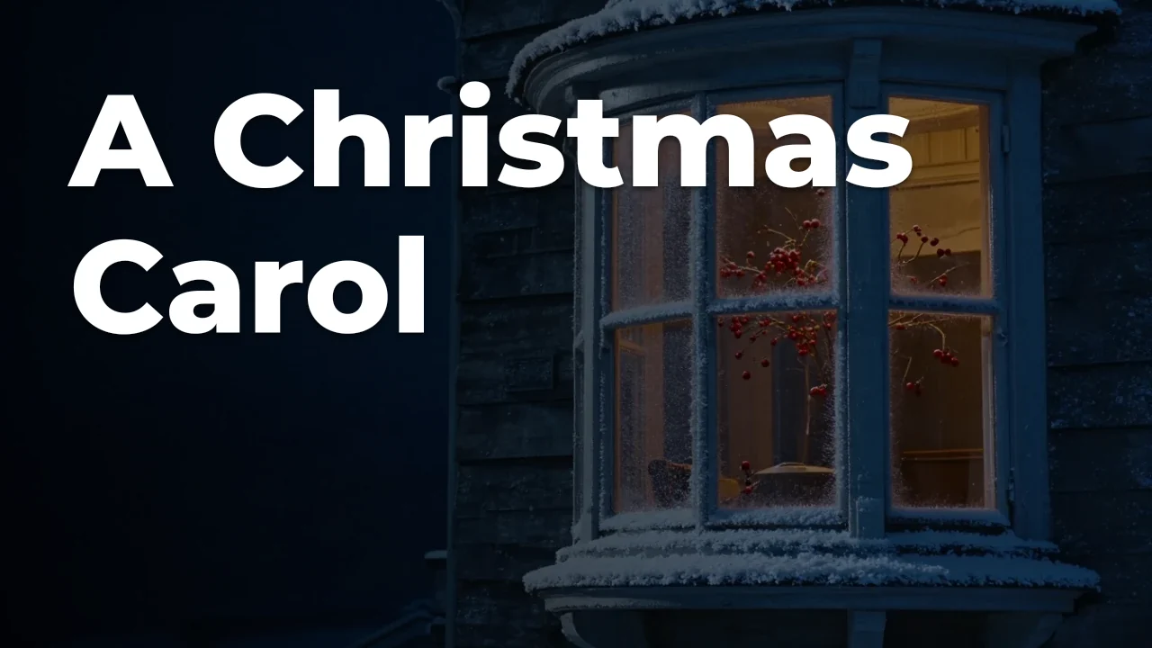 Concept artwork for A Christmas Carol; not official event artwork or a performer photograph
