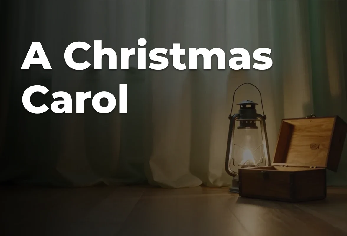 Concept artwork for A Christmas Carol; not official event artwork or a performer photograph
