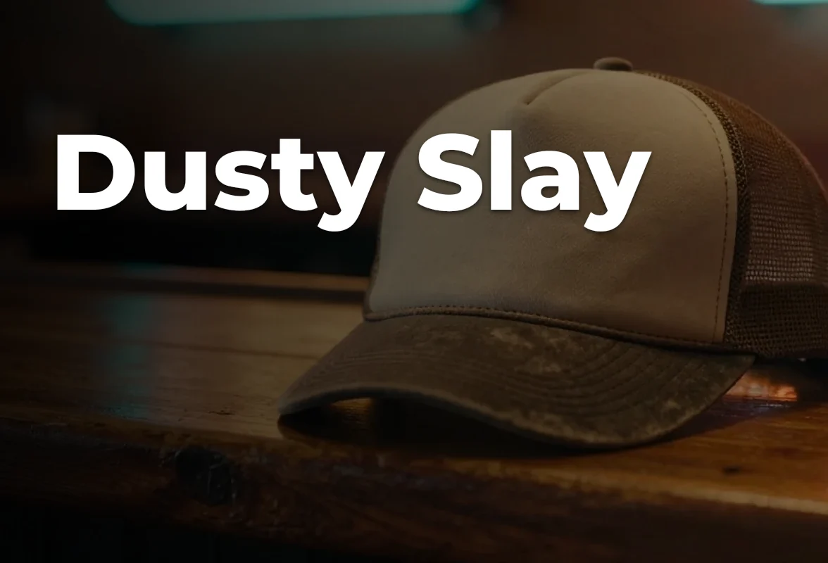 Concept artwork for Dusty Slay; not official event artwork or a performer photograph