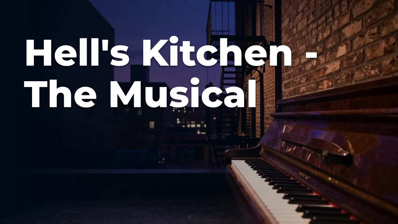 Concept artwork for Hell's Kitchen - The Musical; not official event artwork or a performer photograph