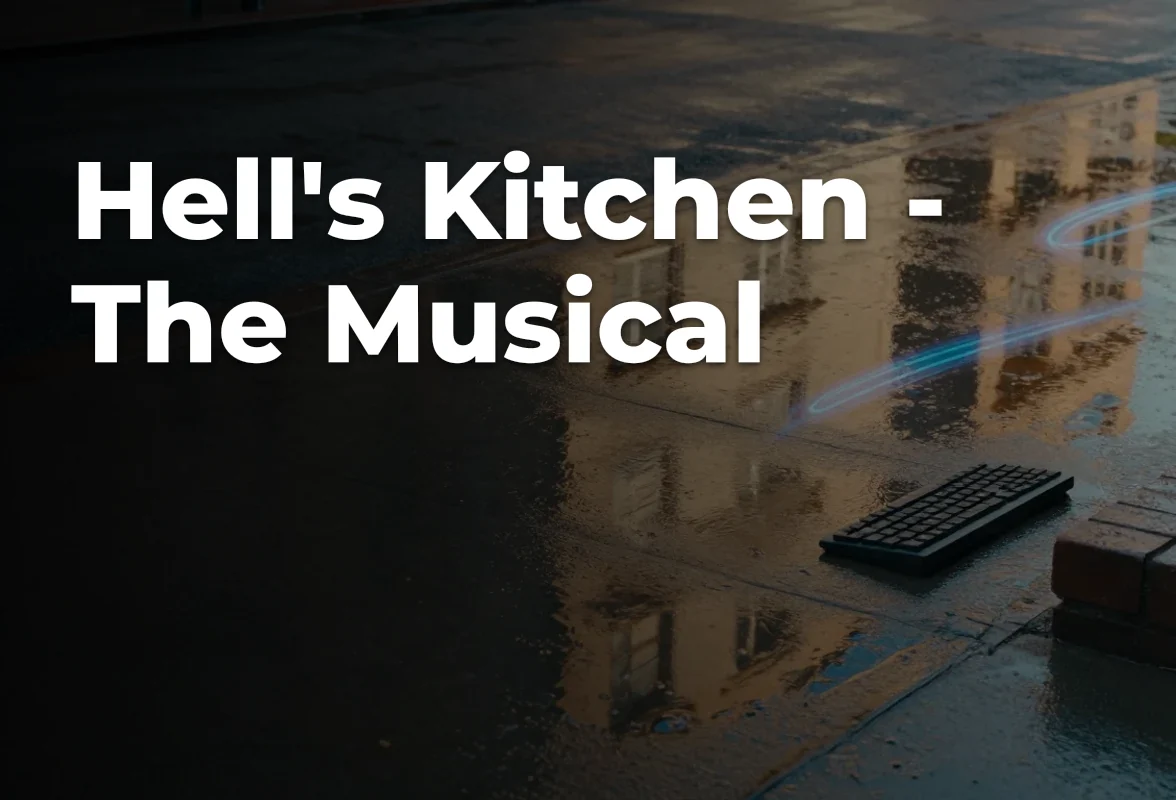 Concept artwork for Hell's Kitchen - The Musical; not official event artwork or a performer photograph