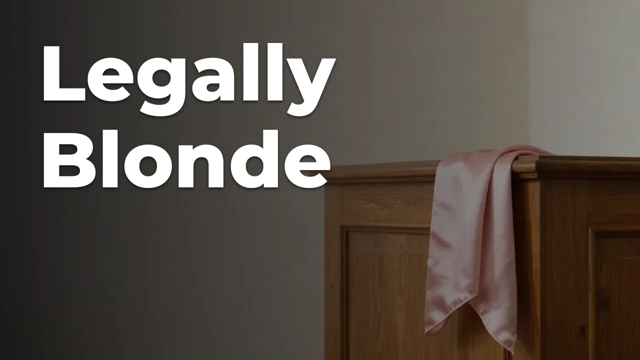 Concept artwork for Legally Blonde; not official event artwork or a performer photograph