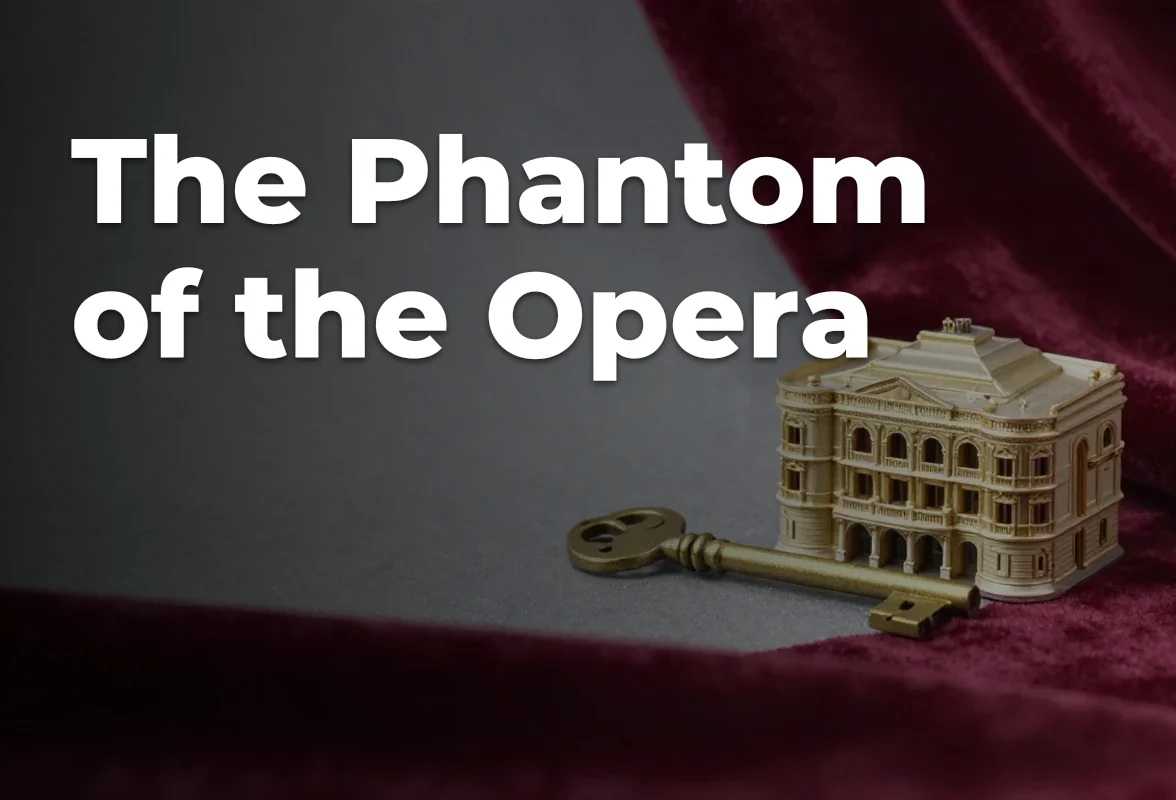 Concept artwork for The Phantom of the Opera; not official event artwork or a performer photograph