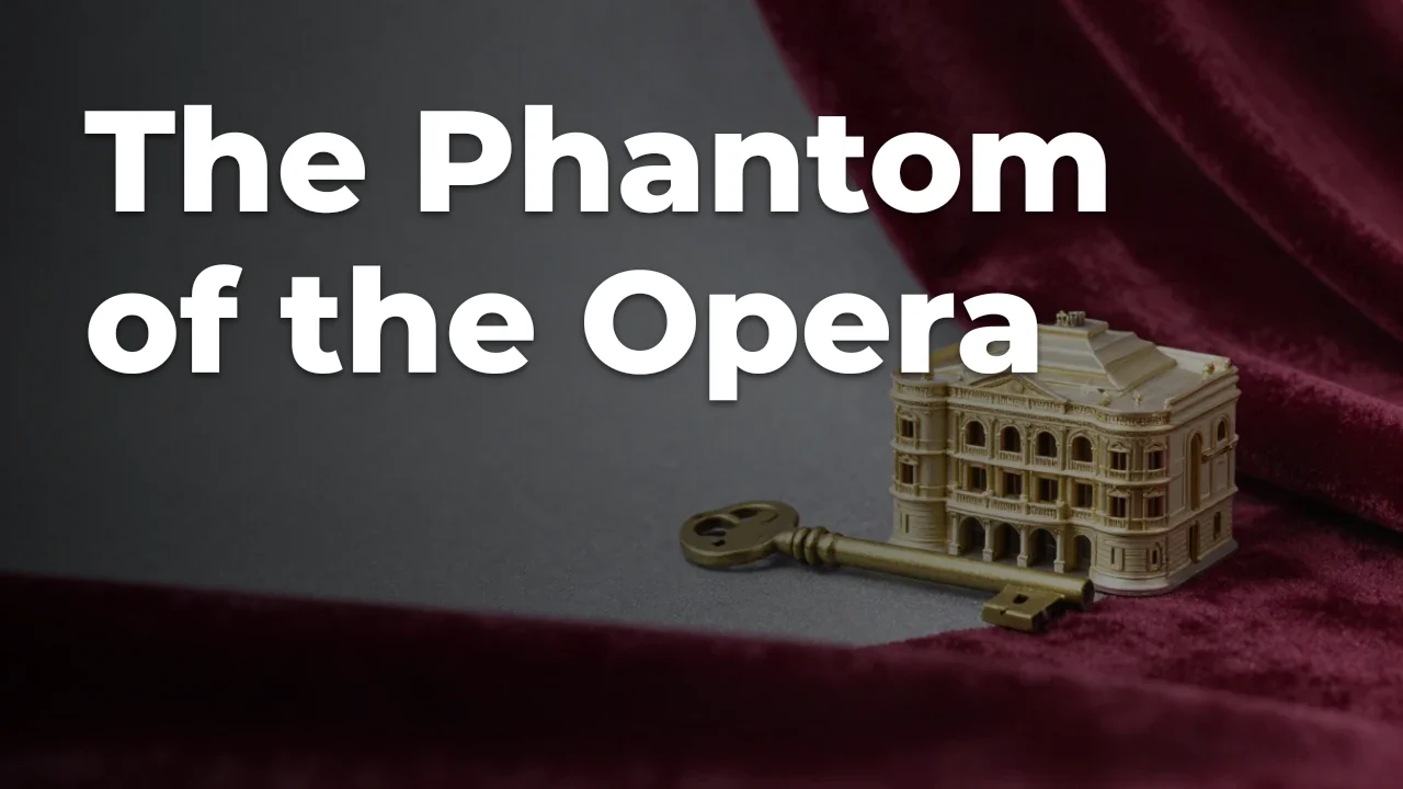 Concept artwork for The Phantom of the Opera; not official event artwork or a performer photograph