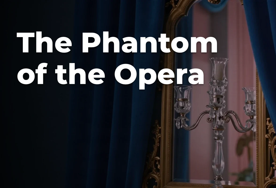 Concept artwork for The Phantom of the Opera; not official event artwork or a performer photograph