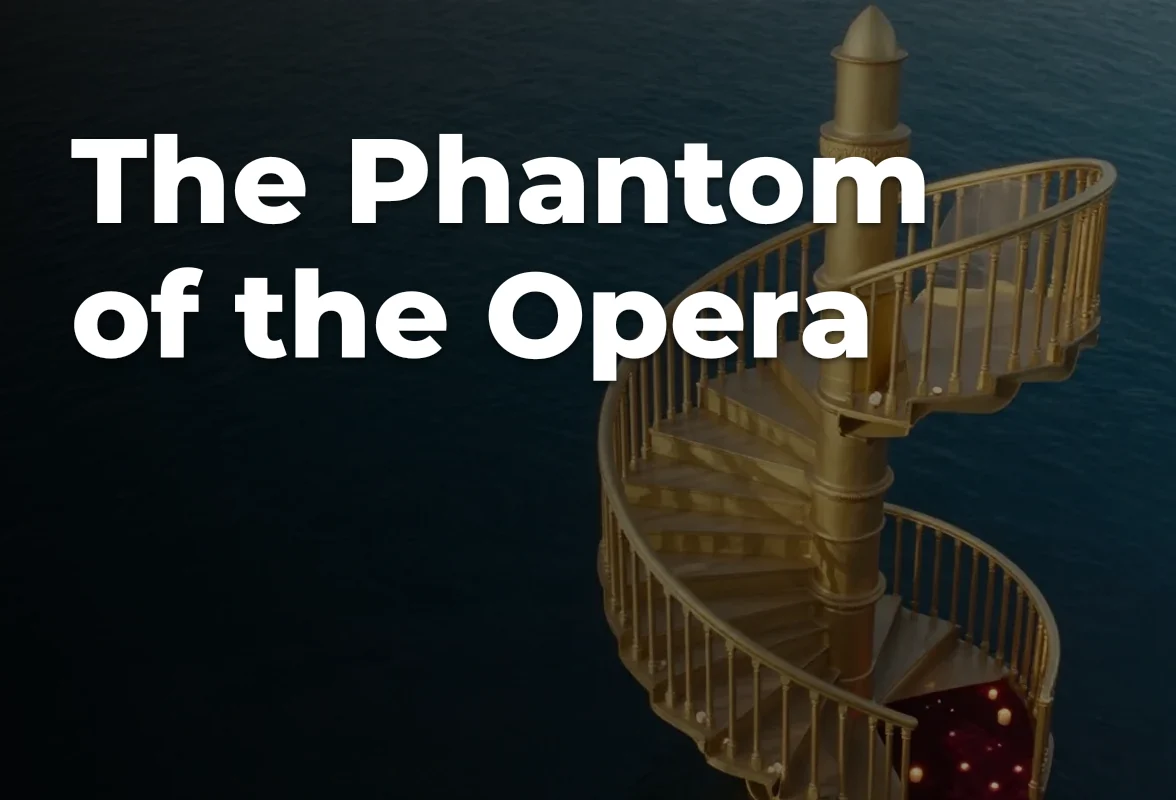 Concept artwork for The Phantom of the Opera; not official event artwork or a performer photograph