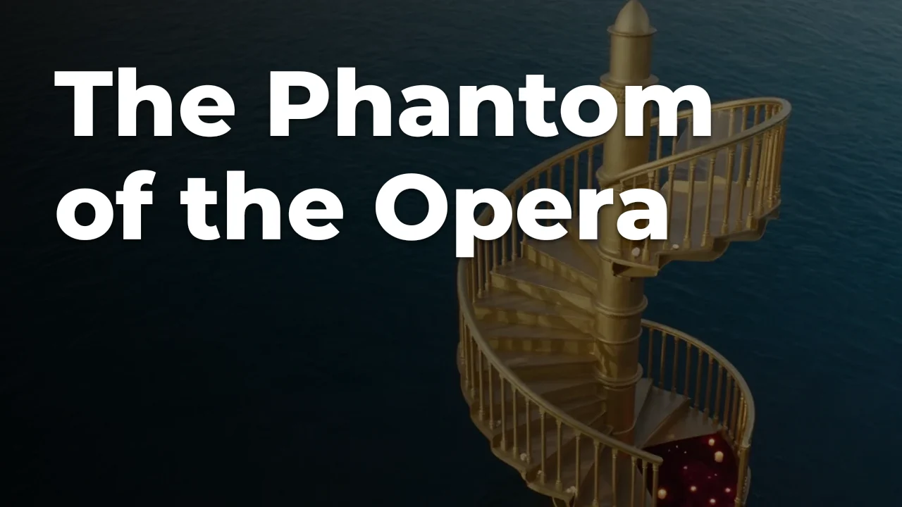 Concept artwork for The Phantom of the Opera; not official event artwork or a performer photograph
