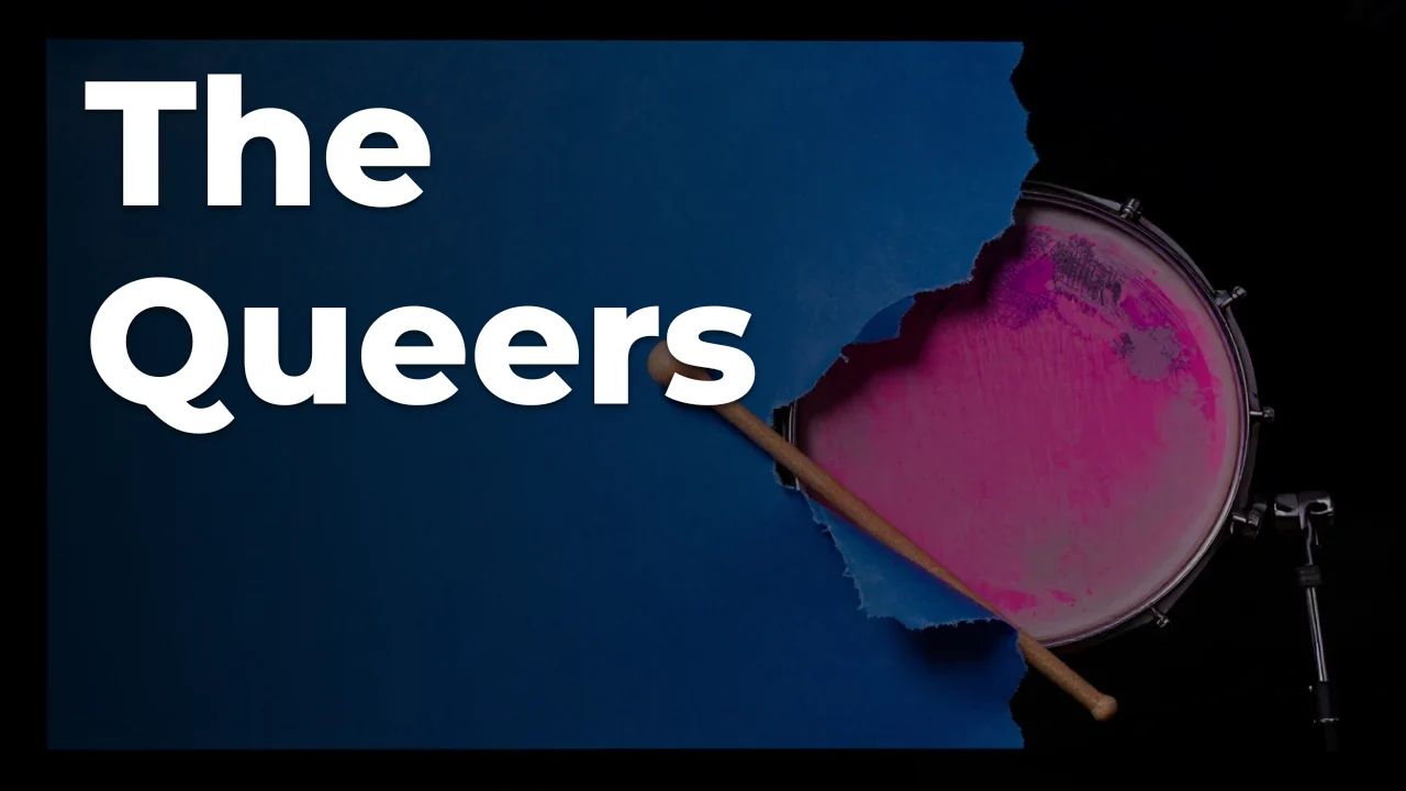 Concept artwork for The Queers; not official event artwork or a performer photograph