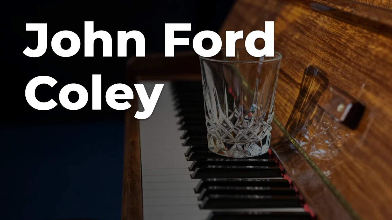 Concept artwork for John Ford Coley; not official event artwork or a performer photograph