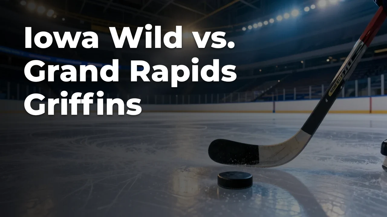 Concept artwork for Iowa Wild vs. Grand Rapids Griffins; not official event artwork or a performer photograph