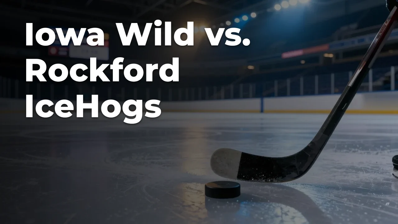 Concept artwork for Iowa Wild vs. Rockford IceHogs; not official event artwork or a performer photograph