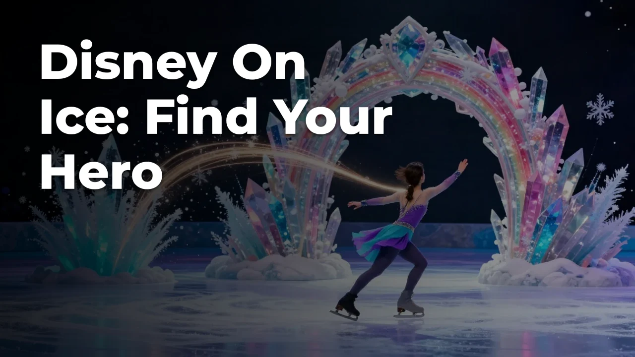 Concept artwork for Disney On Ice: Find Your Hero; not official event artwork or a performer photograph