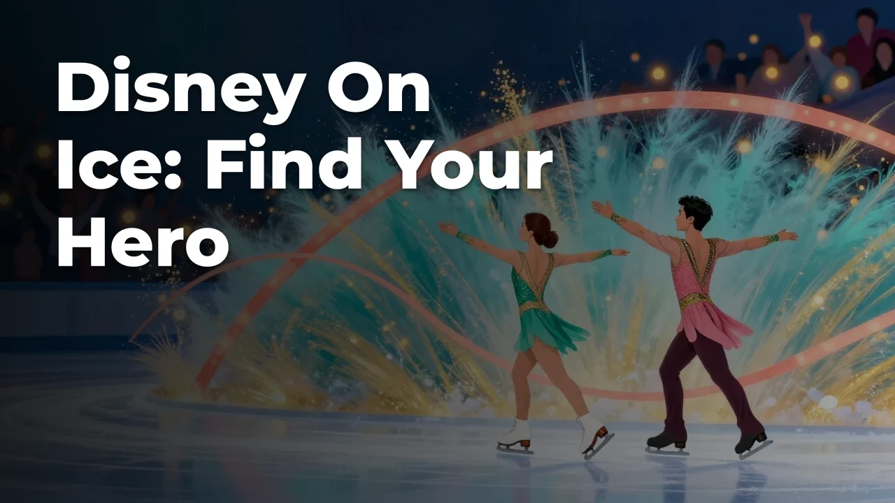 Concept artwork for Disney On Ice: Find Your Hero; not official event artwork or a performer photograph