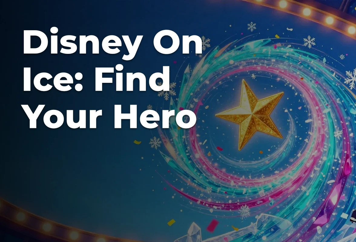 Concept artwork for Disney On Ice: Find Your Hero; not official event artwork or a performer photograph