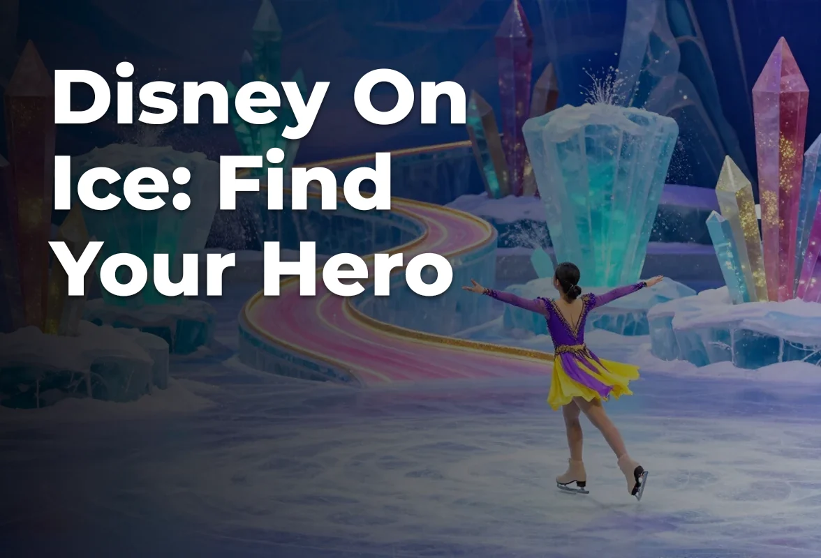 Concept artwork for Disney On Ice: Find Your Hero; not official event artwork or a performer photograph