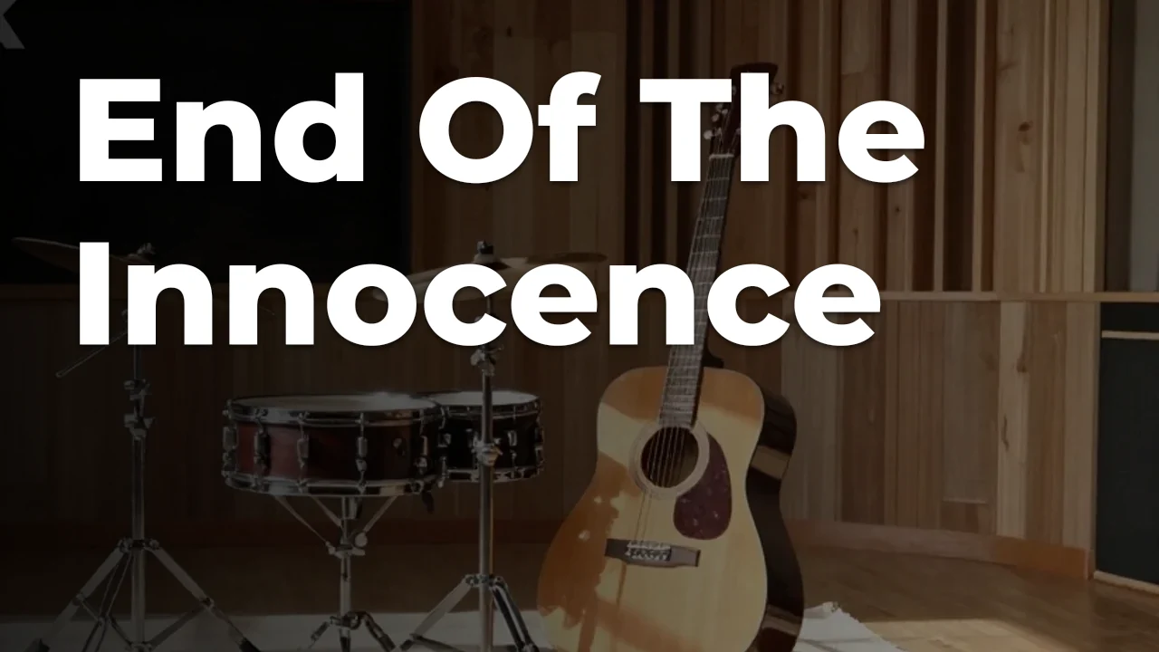 Concept artwork for End Of The Innocence; not official event artwork or a performer photograph