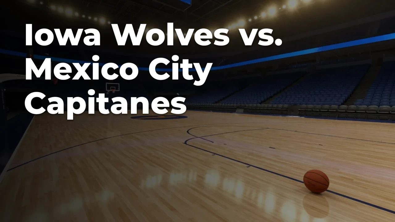 Concept artwork for Iowa Wolves vs. Mexico City Capitanes; not official event artwork or a performer photograph