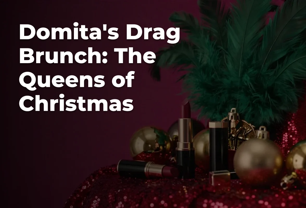 Concept artwork for Domita's Drag Brunch: The Queens of Christmas; not official event artwork or a performer photograph