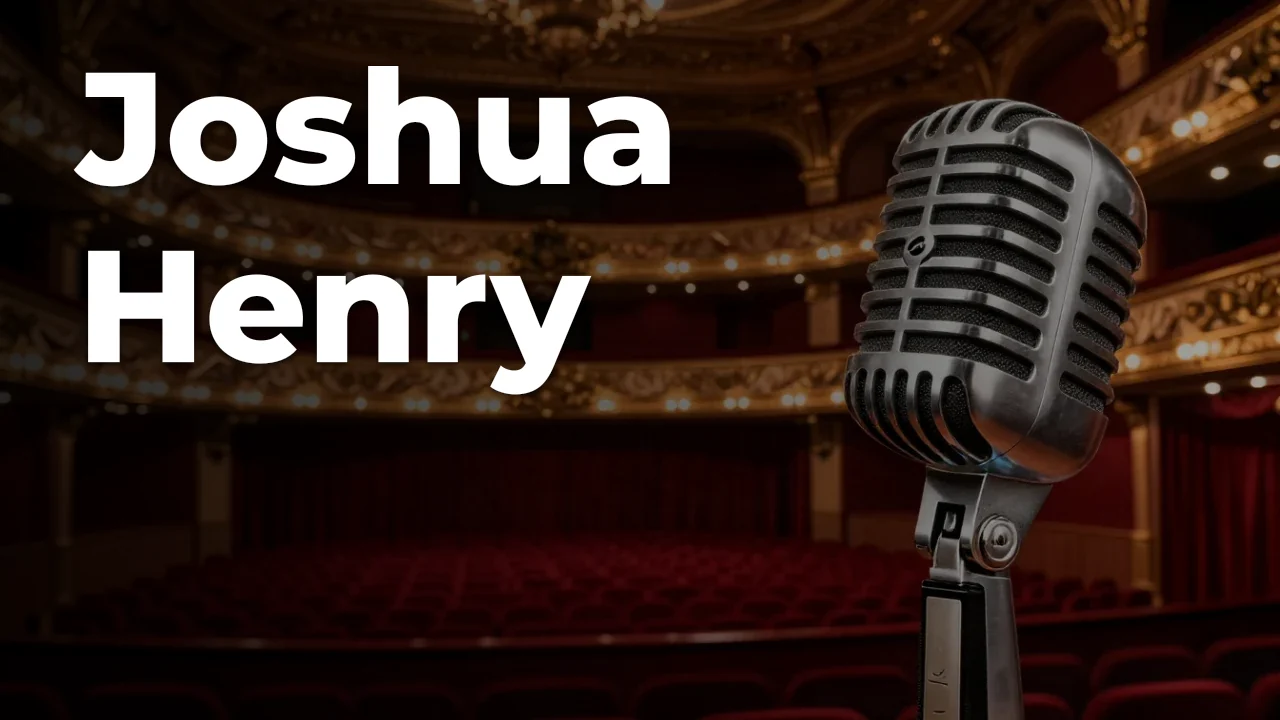 Concept artwork for Joshua Henry; not official event artwork or a performer photograph